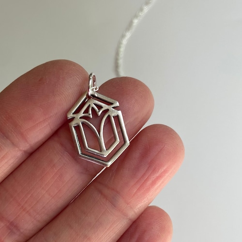 Frank Lloyd Wright Silver Necklace 