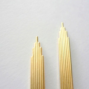 Long gold earrings, Art deco earrings, 1920s earrings, New York earrings, Chrysler building NYC souvenir, Great Gatsby geometric gold drops