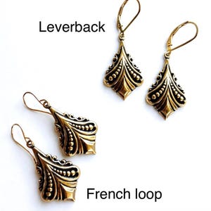 Goddess Isis jewelry Silver or Gold Egyptian Revival statement hoops Art Deco dangle earrings 1920s Flapper costume idea image 11