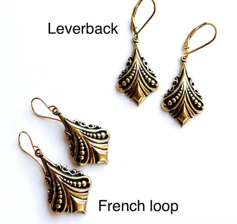 Goddess Isis jewelry Silver or Gold Egyptian Revival statement hoops Art Deco dangle earrings 1920s Flapper costume idea image 11