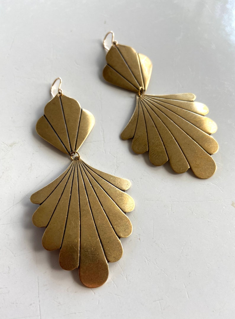 Gold Bridal Chandelier Earrings Large Gold Statement Etsy