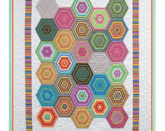 BEACH UMBRELLAS ©2008 Modern Quilt Pattern by Nellie J Designs - NJD102 - beach umbrellas quilt pattern