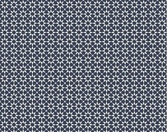GINGHAM FOUNDRY from Riley Blake Fabrics, by Mind's Eye - Navy Stars