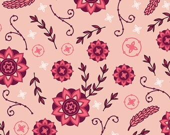 MABON Mabon Coral by Contempo Studios for Benetex, blue pattern, 1815-50, purple
