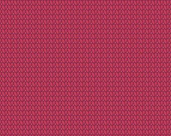 MABON Swatch Red  by Contempo Studios for Benetex, blue pattern, 1821-10 floral rose coral