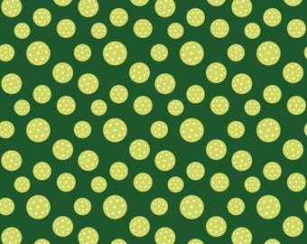 PICKLEBALL by My Minds Eye Collection from Riley Blake Fabrics - Pickleballs Green #C16204R-GREEN