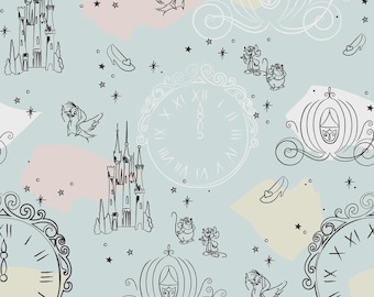 Disney Princess Explore New Worlds Panel Fabric, Sold by the Panel