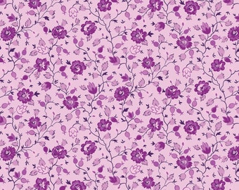 BRILLIANCE from Riley Blake Fabrics - Floral Lilac C14223R