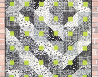 PARADIGM SHIFT ©201O Modern Quilt Pattern by Nellie J Designs - NJD110 - paradigm shift quilt pattern