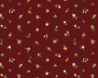 HAPPY FALL Days,  Fall Things by Riley Blake, Fabric Collection, harvest, modern fabric, quilt, white main floral fabric,C16345R-MAROON