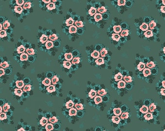 PORCH SWING from Riley Blake Designs, Vignettes Hunter, country flowers fabric, quilting, yardage,