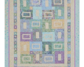 SEA GLASS ©2010 Modern Quilt Pattern by Nellie J Designs - NJD111 - sea glass quilt pattern