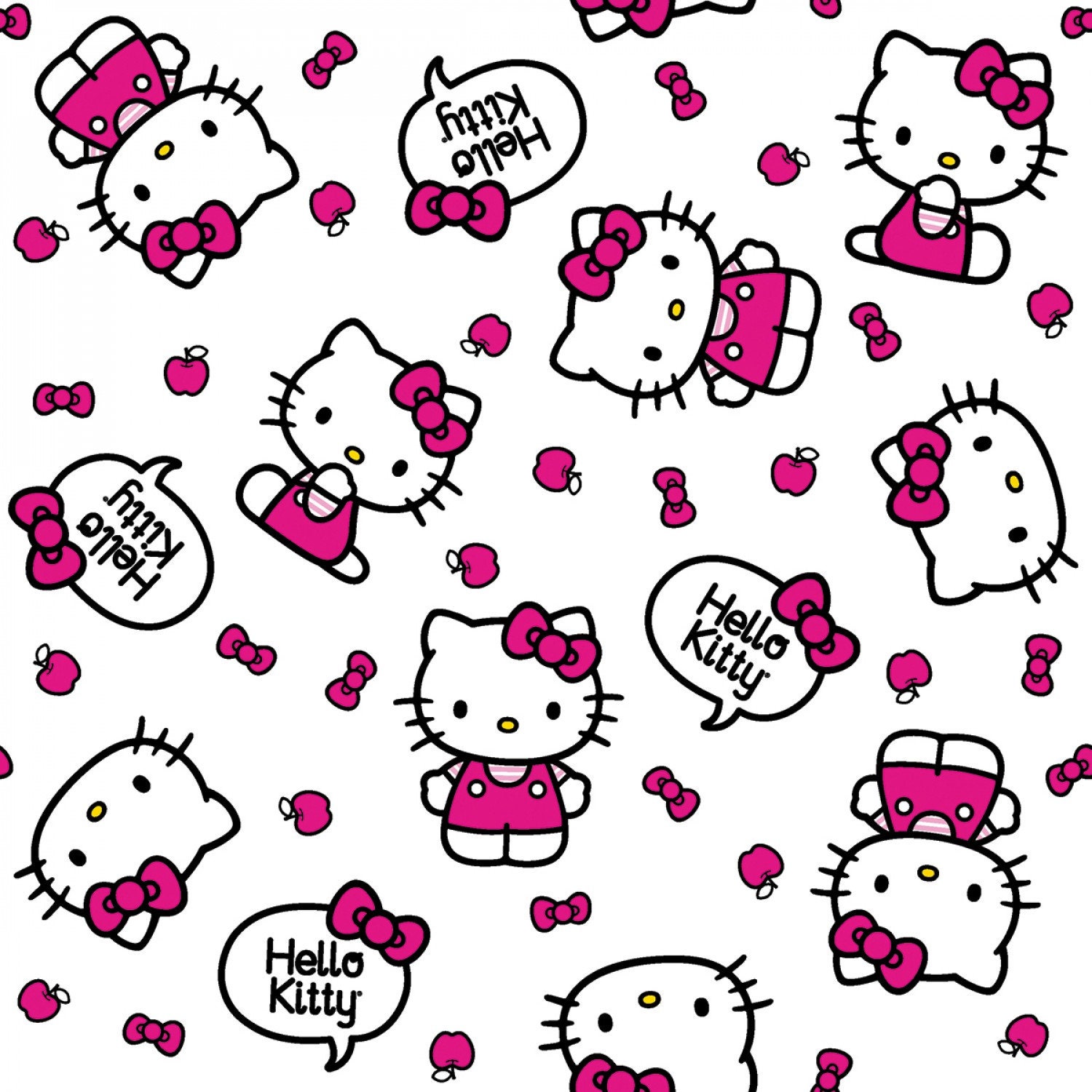 Springs Creative Sanrio Hello Kitty Plaid Toss Minky Fabric