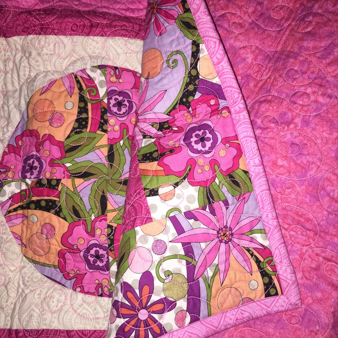 Cartwheel Pattern CARTWHEELS Modern Baby Quilt 41 X 41 Nellie J Designs Cartwheel Pattern ...