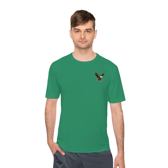 Eagle Moisture Wicking Tee, Athletic Shirt, Outdoor Wear, Gift for Nature Lovers, Sports Apparel, Summer Essentials
