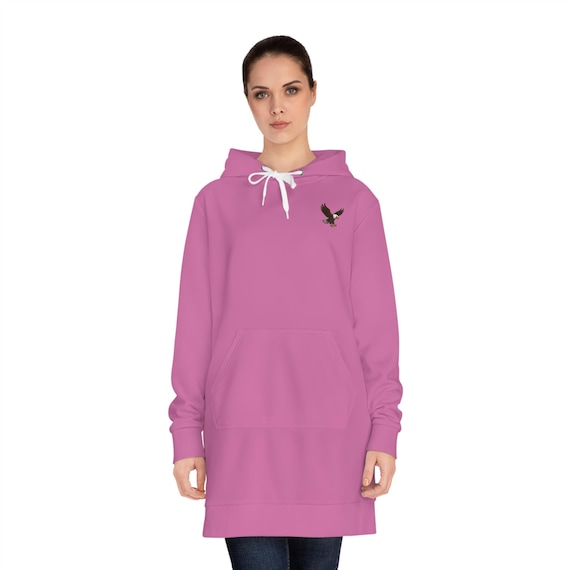 Eagles Women's Hoodie Dress, Casual Lounge Wear, Everyday Comfort, Gift for Her, Stylish Sweat Dress, EagleLife Apparel