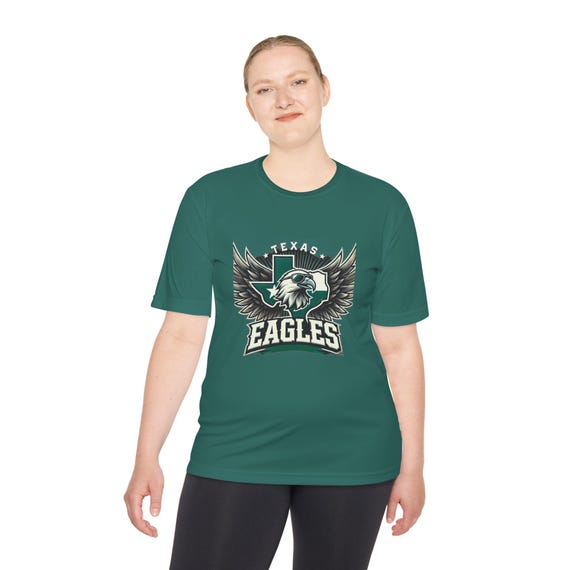 Texas Eagles Unisex Moisture Wicking Tee - Perfect for Sports, Team Spirit, Fitness, Gift for Fans, Active Wear