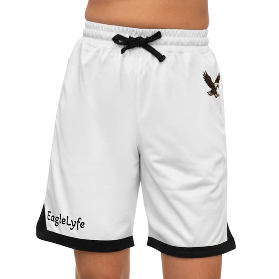 Eagle Basketball Rib Shorts, walking shorts, gym shorts, workout shorts, unisex shorts
