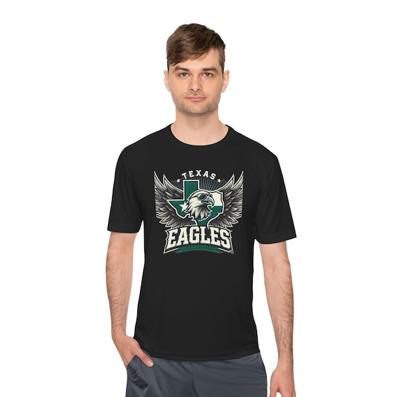 Texas Eagles Unisex Moisture Wicking Tee - Perfect for Sports, Team Spirit, Outdoor Activities, Gifts for Fans, Summer Wear, Exercise