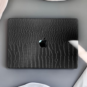 Luxe Zwarte Krokodillenleer Case voor Macbook Air 13 Case Pro 14, voor Macbook Pro 13 15 16 Beschermhoes Case voor Air 15 11 12