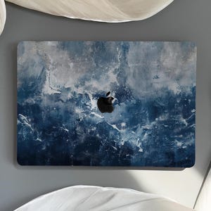 Blue Coastal Hard Case für Macbook Air 13 Macbook Pro 14, Ocean Wave Macbook Air/Pro Schutzhülle Air 13 15 Pro 13 14 16 2024