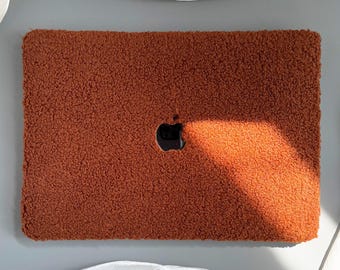 Cozy Brown Fuzzy Hard Cases for Macbook Air 13 Case Pro 14 Macbook Pro 13 15 16 Protective Cover Case for Air 15 11 12 Air Pro M1