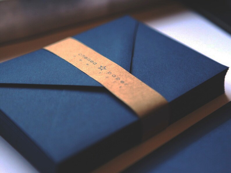 Navy A7 Envelopes 50Pk