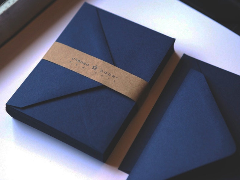 Navy A7 Envelopes 50Pk