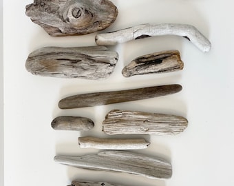 Lake Superior freshwater driftwood pieces, 12 pieces, Driftwood Bundle, Rustic Vase Fillers, Macrame, Beach Craft Supply, Coastal Decor