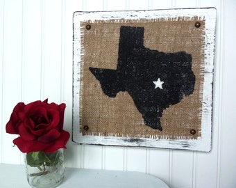 TEXAS signs, Burlap decor, rustic wall sign, cowboys, country decor, home decor, farmhouse style, texas sign, living room, livingroom inspo