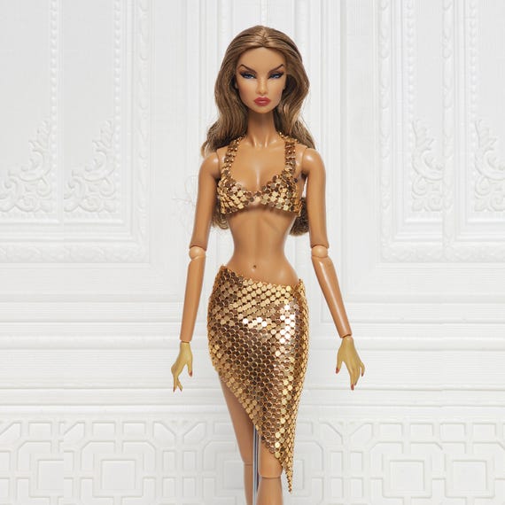 Doll Clothes Fashion Royalty Doll 12" FR2 FR6 Nuface Poppy Parker Gold Metal Mesh Bra Dropped Skirt D306G - Etsy New Zealand Doll Clothes Fashion Royalty Doll 12" FR2 FR6 Nuface Poppy Parker Gold Metal Mesh Bra Dropped Skirt D306G - Etsy New Zealand