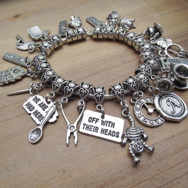 Ultimate Alice in Wonderland Charm Bracelet