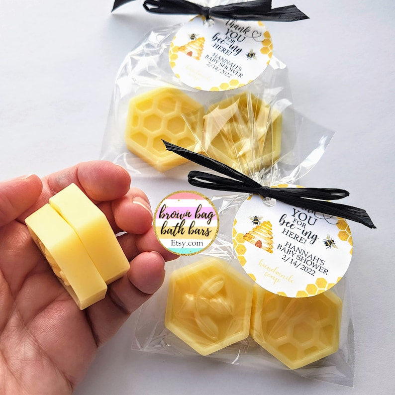 Bee Soap Favors, Thanks for Beeing Here, Sweet as Can Bee, Meant to Bee Favors, Honey Shower Favors, Bee Hive Soap, What Will Baby Bee image 6