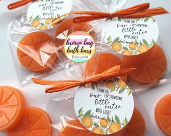 Orange Slice Soap Favors: Little Cutie Baby Shower Gifts