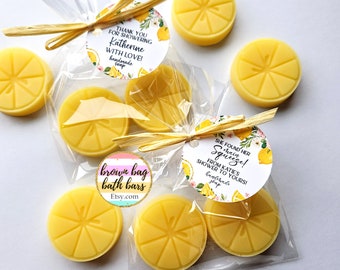 Lemon Soap Favors, Citrus Soap Favors, Main Squeeze Shower Favors, Little Cutie Baby Shower Favors, Lemon Shower Favors, Little Cutie Soap