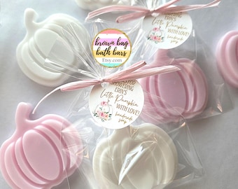 Pumpkin Floral Soap: Little Pumpkin Shower Favors