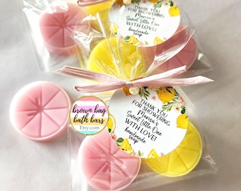 Lemon Slice Soap Favors: Citrus Shower, Sweet Little One
