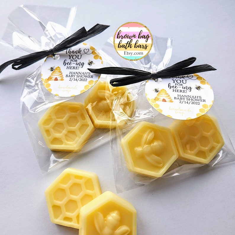 Bee Soap Favors, Thanks for Beeing Here, Sweet as Can Bee, Meant to Bee Favors, Honey Shower Favors, Bee Hive Soap, What Will Baby Bee image 3