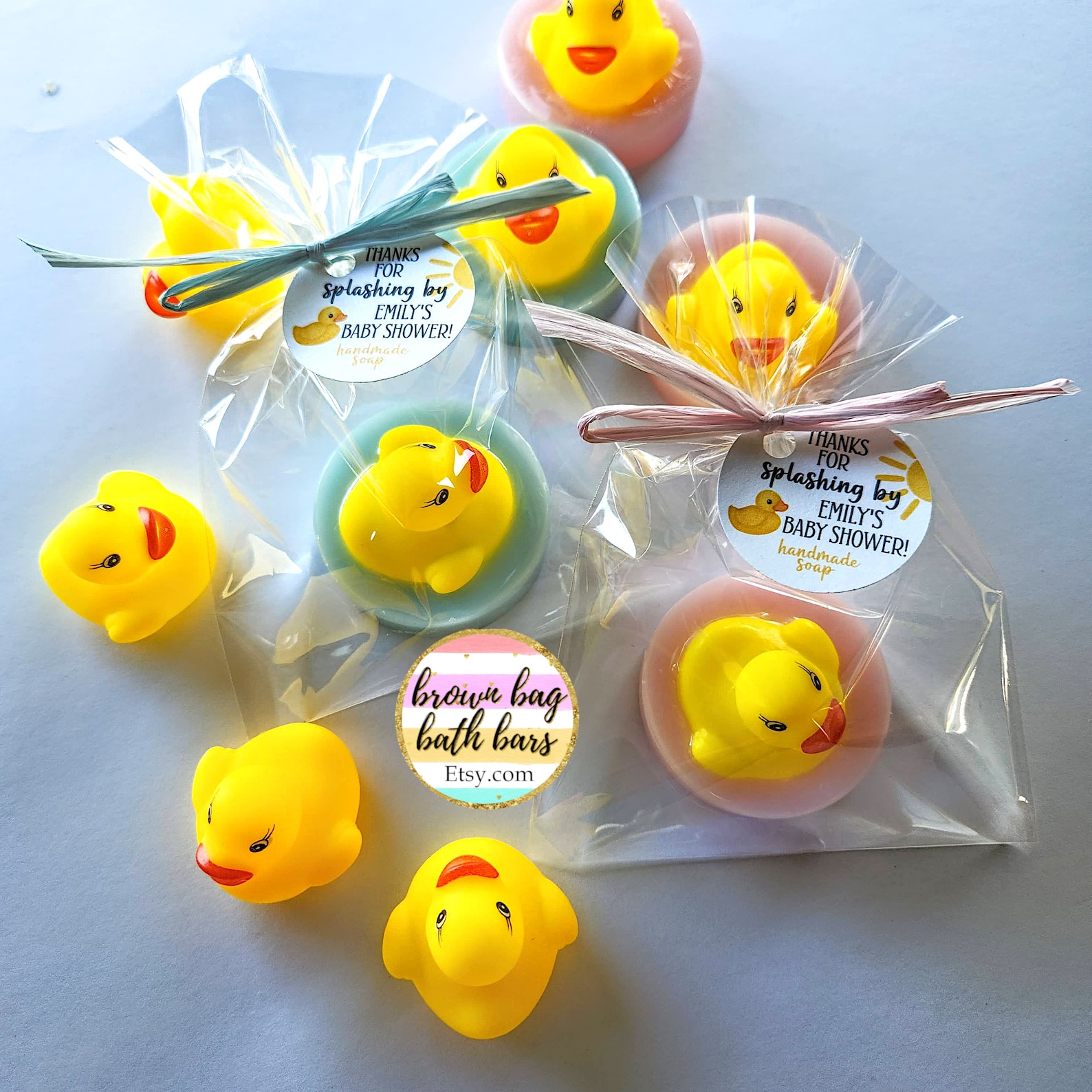 Mini Rubber Duck Soap Favors Baby Shower Party Gifts