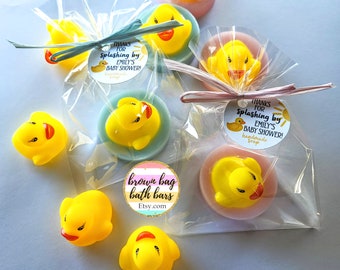 Mini Rubber Duck Soap Favors: Baby Shower Party Gifts