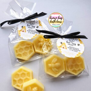 Bee Soap Favors, Thanks for Beeing Here, Sweet as Can Bee, Meant to Bee Favors, Honey Shower Favors, Bee Hive Soap, What Will Baby Bee image 1