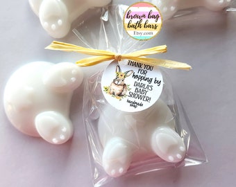 Rabbit Soap Baby Shower Favors, Neutral Bunny Butt Soap, Bunny Tail Soap, Bunny Soap, Some Bunny Special, Neutral Bunny Favors