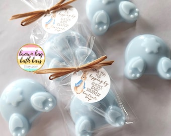 Peter Rabbit Soap Favors, Baby Shower, Bunny Tails