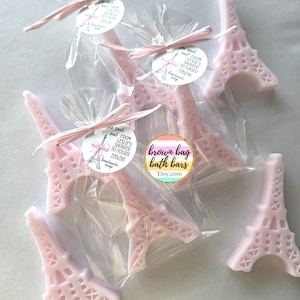 Eiffel Tower Soap Favors: Paris Party, Bonjour Bebe