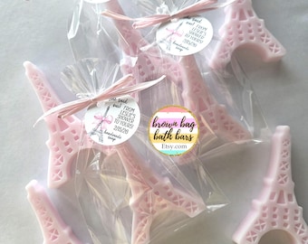 Eiffel Tower Soap Favors: Paris Party, Bonjour Bebe