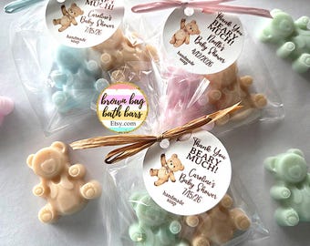 Bear Soap Baby Shower Favors: Thank You Beary Much