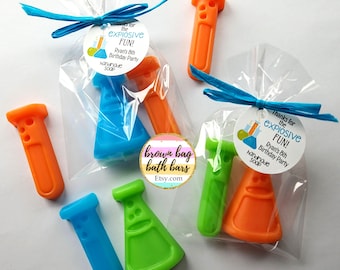 Mad Science Party Favors: Beaker & Flask Soap Set