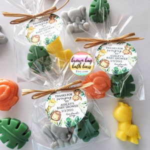 Safari Soap Shower Favors, Safari Baby Shower Favors, Jungle Soap Favors, Wild One Favors, Wild and Three Favors, Born To Be Wild Favors