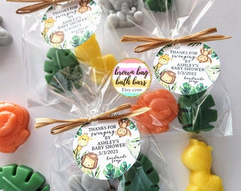 Safari Soap Shower Favors, Safari Baby Shower Favors, Jungle Soap Favors, Wild One Favors, Wild and Three Favors, Born To Be Wild Favors