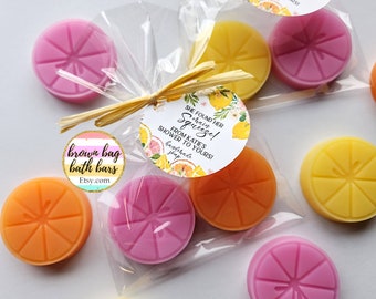 Citrus Soap Favors, Main Squeeze Shower Favors, Little Cutie Baby Shower Favors, Lemon Soap Favors, Little Cutie Soap